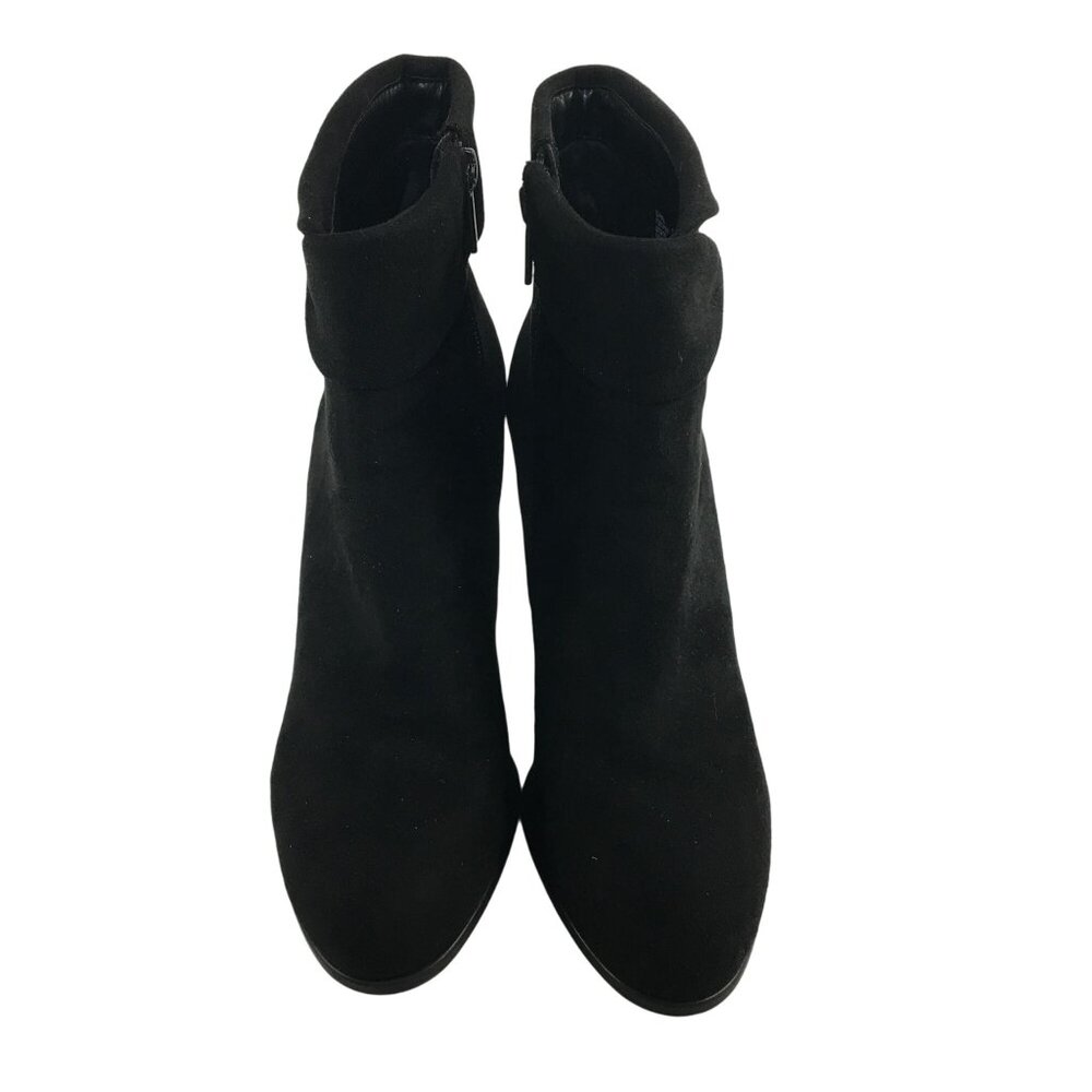 IMPO OPAL BLACK HIGH HEEL ZIP UP BOOTIES WOMENS SIZE 10